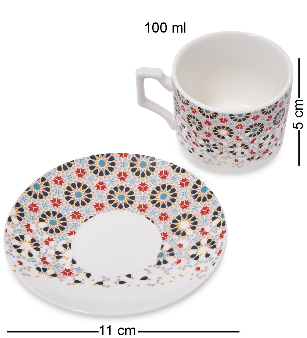 GAEM Art MUG-435/5 Набор из 6 чайных пар