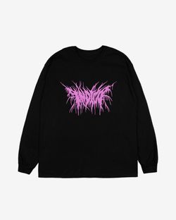 Лонгслив Pink Metal черный