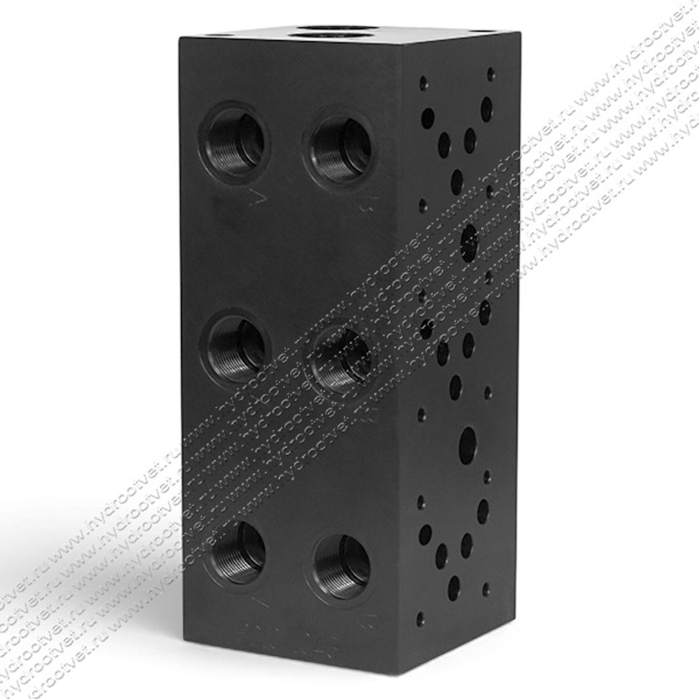 PD10-10A3-ST - Трехместная стальная плита для гидравлических распределителей и клапанов NG10