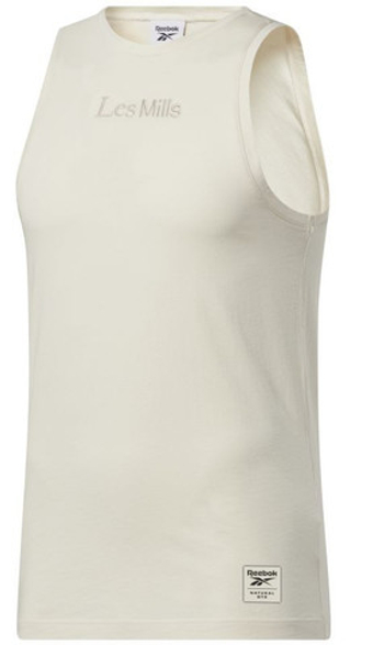 Мужская теннисная футболка Reebok Les Mills No Dye Tank M - белый