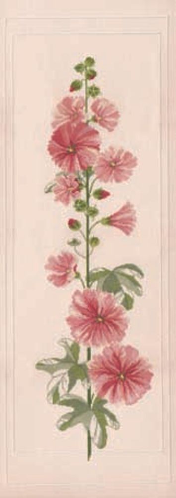 Набор для вышивания нитками Derwentwater Designs, Hollyhock, 27,8х78 см