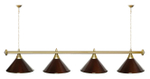 Лампа STARTBILLIARDS 4 пл. (плафоны золотые,штанга золотая,фурнитура золото)