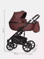 Коляска  OZON (3 в 1) (RIKO BASIC) 04 коричневый