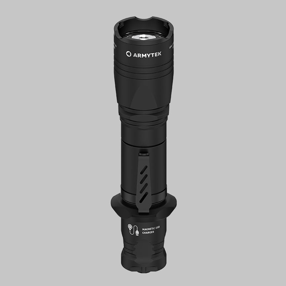 Фонарь тактический Armytek Dobermann Pro Magnet USB, XHP35.2 HI Теплый, 1400 лм, 1x18650 (в комплекте)
