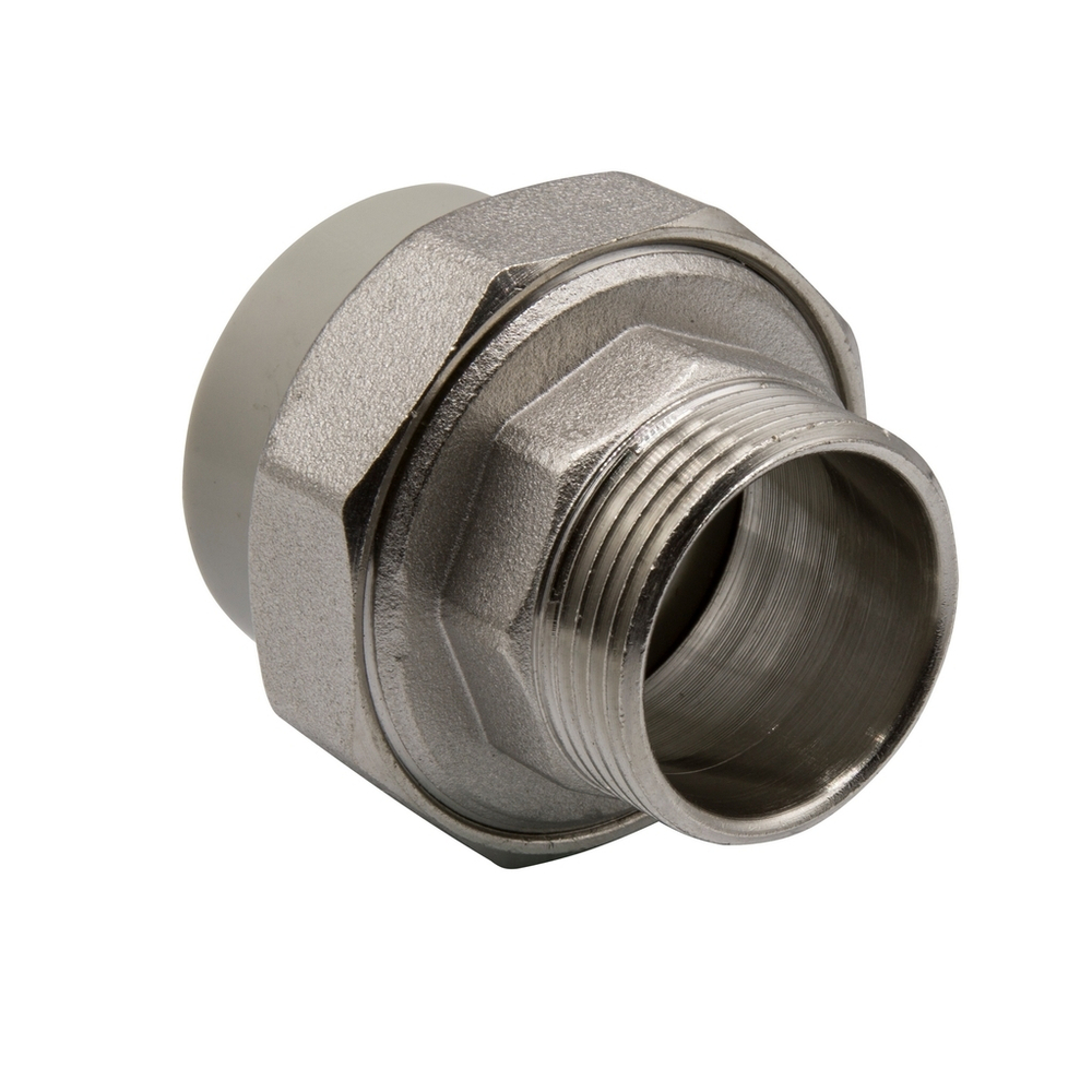Муфта комб. разъемная, нар 40х1 1/4" EVER® СЕРЫЙ (Россия)