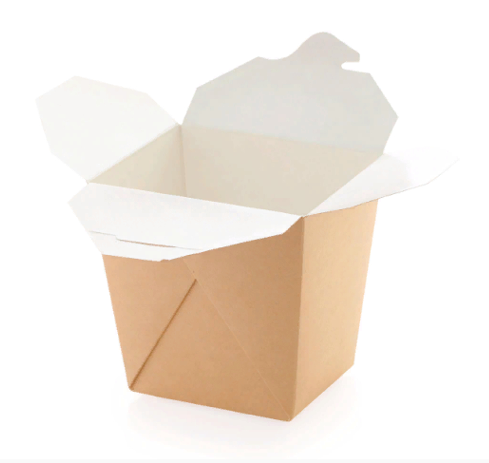 Коробка для лапши картонная склеенная ECO NOODLES gl 560 мл, 95х95х100 мм