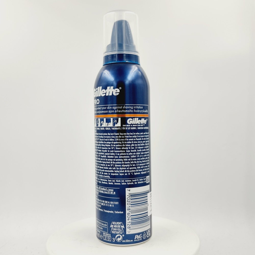 Gillette PRO Sensitive Shave Mousse Пена для бритья для чувствительной кожи, 240 мл