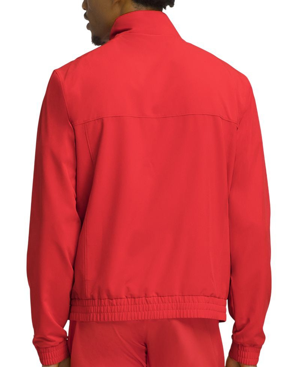 Мужская теннисная кофта Wilson Team Woven Colorblock - infrared
