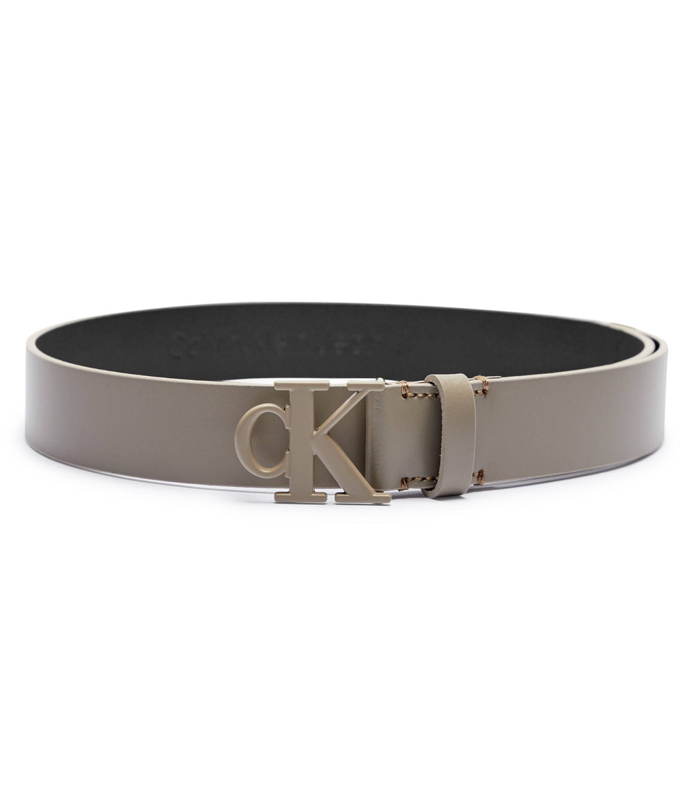 Кожаный ремень Calvin Klein Jeans - бежевый(K60K613125)