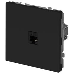Розетка ЭРА Galaxy 15-3107-05 информационная RJ45 IP20 антрацит | Эра Galaxy