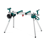 Стол складной для торцовочных пил KRAFTOOL MSA-1200 U (1120-2650) х 765 х 970 мм, роликовые опоры, регулировка по высоте, складные ножки, с ручкой и колесами 38782-2