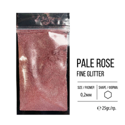 Глиттер мелкий Pale Rose, 25гр