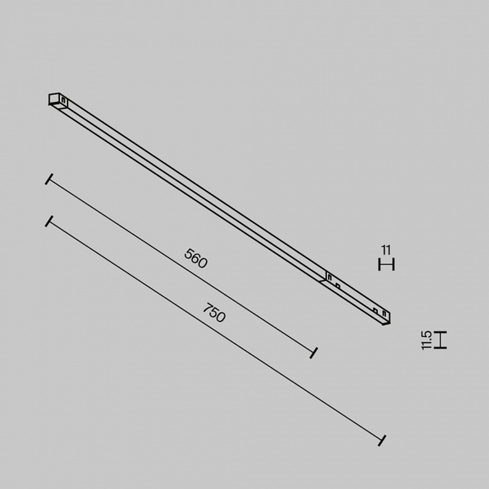 Накладной светильник Maytoni Technical Basis TR240-4-12WTW-DD2-B