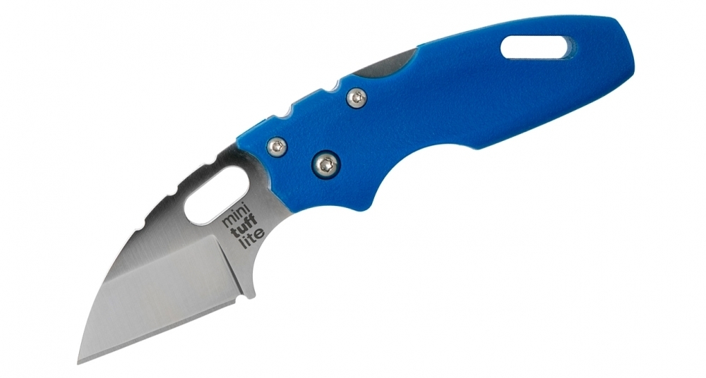 Складной нож Cold Steel 20MTB Mini Tuff Lite Plain Blue, синий (маленький)