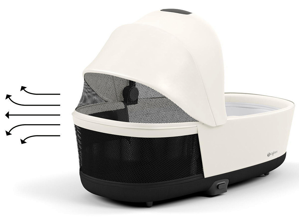 Коляска 3 в 1 Cybex Priam IV Matt Black complete и автокресло Cloud T i-Size Mirage Grey Plus Off White