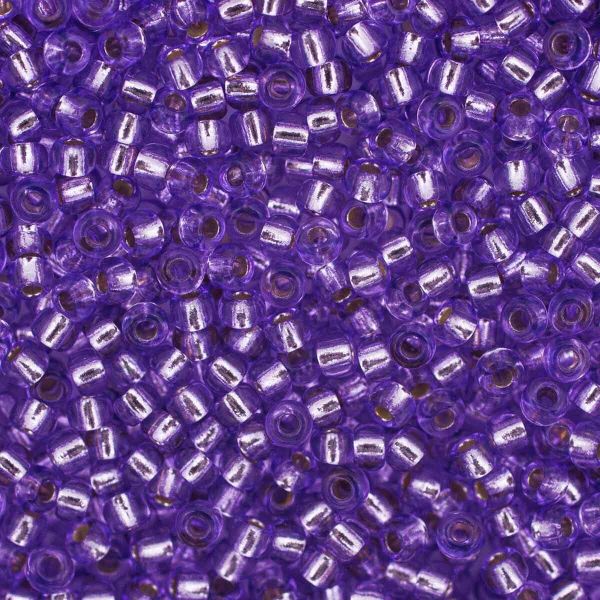 Бисер Preciosa прозрачный solgel, серебряный центр 10/0 (2.3 мм), 100 г (5х20 г), цв. 78123