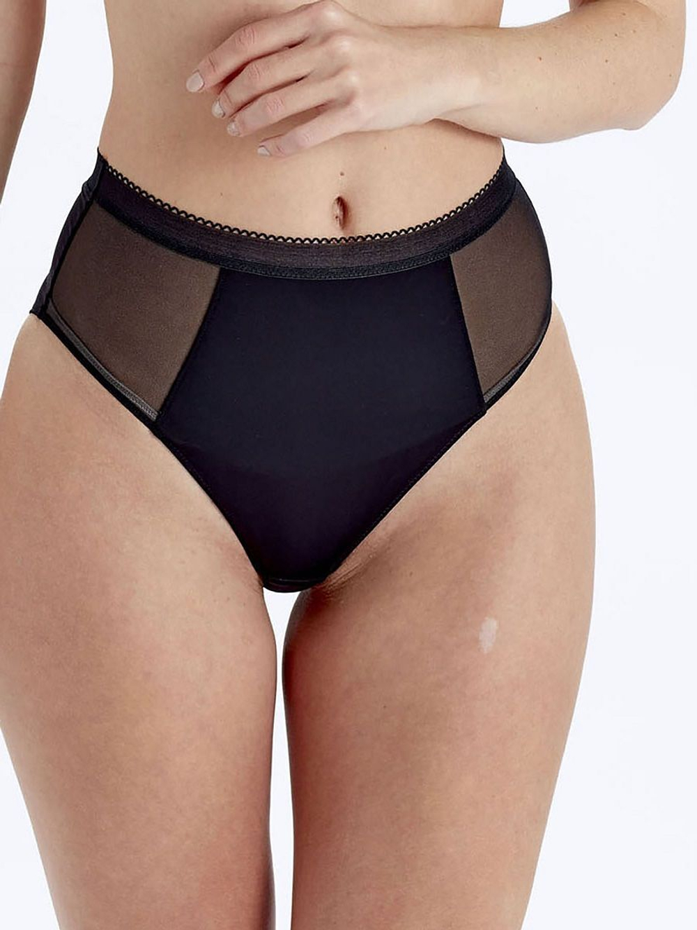 Высокие трусики Naturals High Waisted Brief (Размер: M) (Цвет: грязно-розовый)