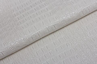 Искусственная кожа KVS 218 Croco white (Кроко вайт)