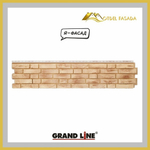 Фасадная панель Grand Line Я-Фасад Демидовский кирпич Песок 0,45м2