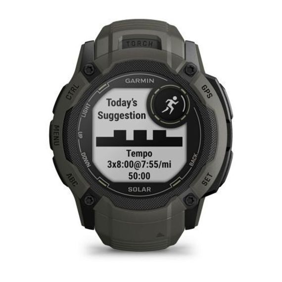 Умные часы Garmin Instinct 2X Solar темно-зеленый
