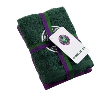 Полотенце теннисное Wimbledon Face 2P - green/purple