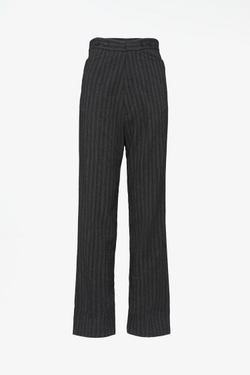 ZARA X JOHN GALLIANO БРЮКИ В ПОЛОСКУ С ПРЯЖКОЙ — LIMITED EDITION, ЧЕРНЫЙ