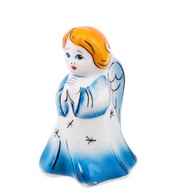 ГЛ- 082 Фигурка «Ангелочек» цв мал. Гжельский фарфор)