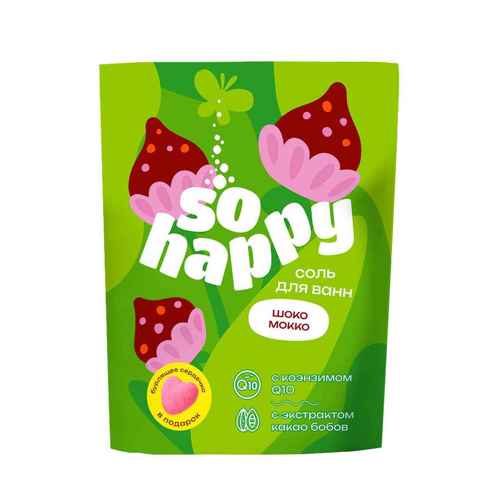 Соль для ванн SOHappy Шоко Мокко 500 гр