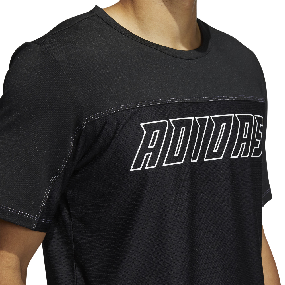 Мужское теннисное поло adidas Hype T-Shirt Men - Black, White