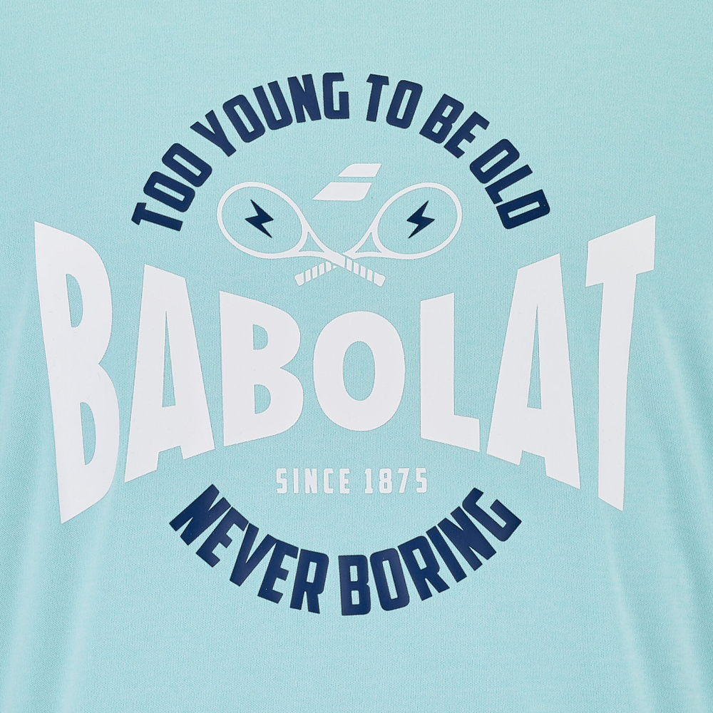Мужское теннисное поло Babolat Exercise Graphic T-Shirt Men - Blue