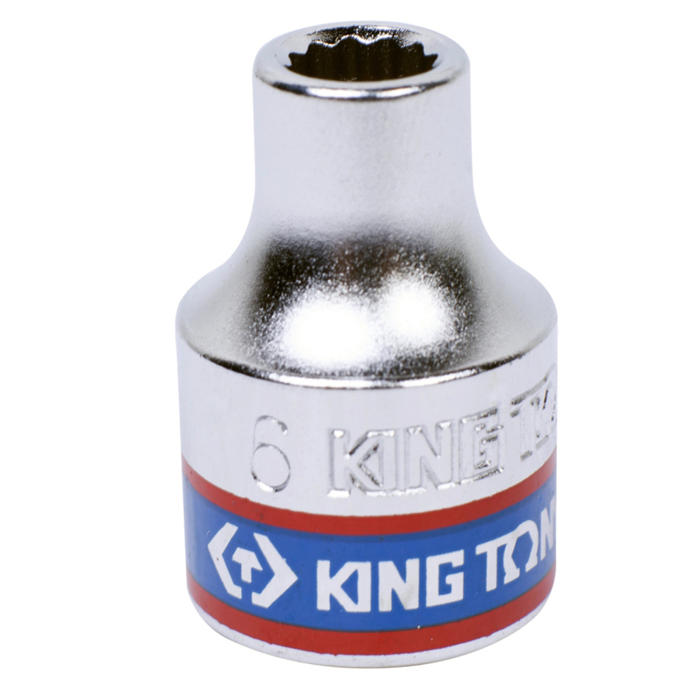 KING TONY (333006M) Головка торцевая стандартная двенадцатигранная 3/8", 6 мм
