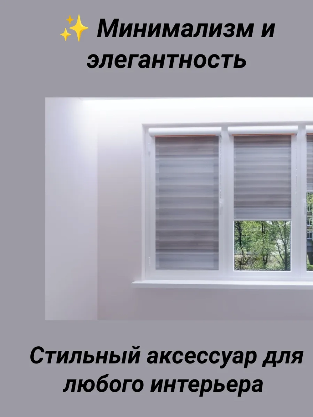 Рулонные шторы День-Ночь 50×180 см