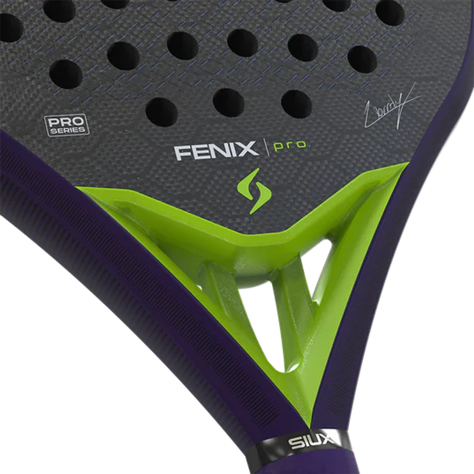 Ракетка для падел Siux Fenix Pro Glow Purple 2026 черно-фиолетовая