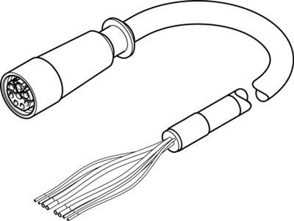 NEBM-M23G8-E-15-Q9N-LE8 Кабель электродвигателя