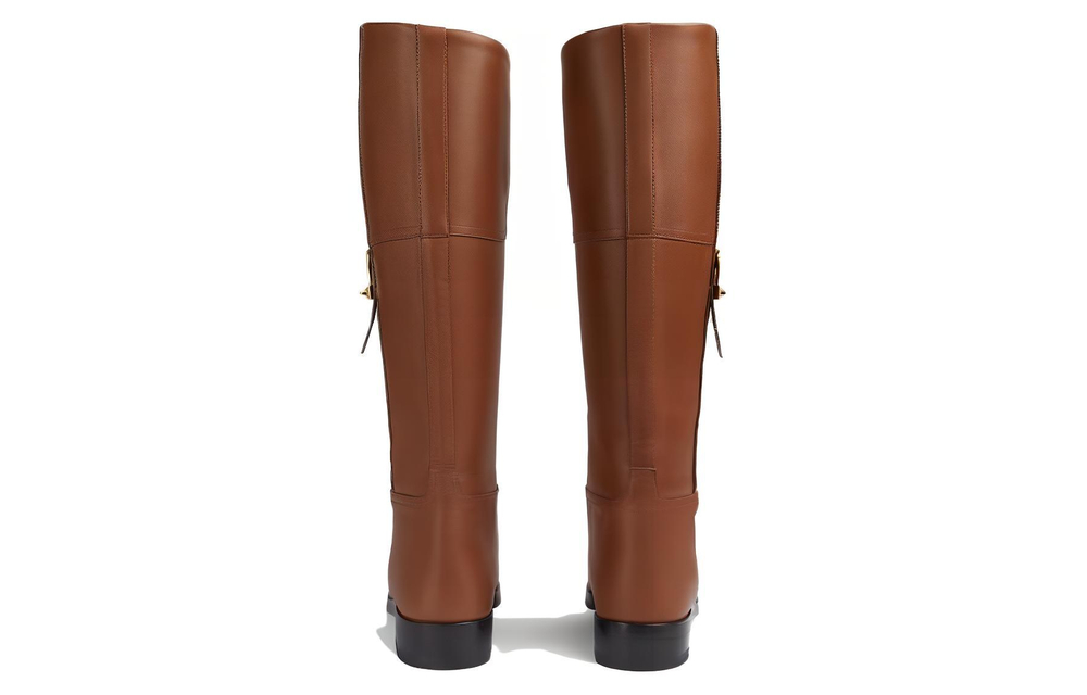 GUCCI Leather Knee high Boots Women"s Brown