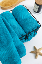 Полотенце махровое, г/к, 50х90, арт. 50-90 BS, 460 гр/м2, цвет: 504-сине-зеленый,