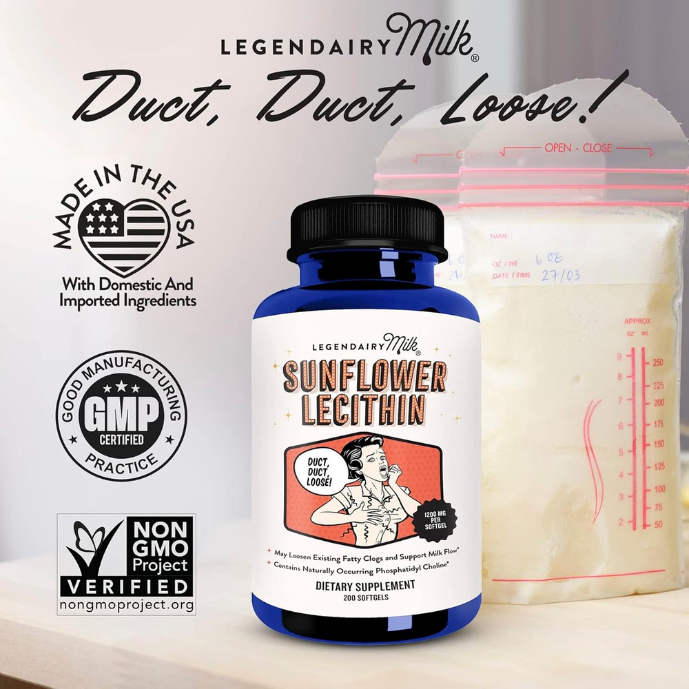 Legendairy Milk, подсолнечный лецитин, 200 капсул