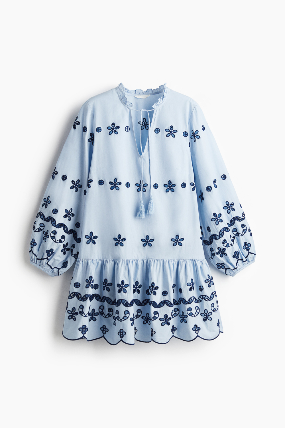 Туника-платье с вышивкой - H&M