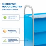 Мобильный стеллаж Сенсориум M с 3 наклонными полками