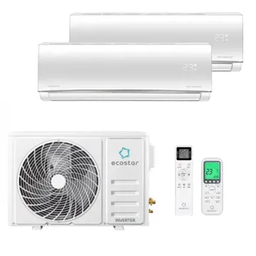 Мультисплит система на 2 комнаты Ecostar KVS-IMR09ST/IN x 2 / KVS-2FM18ST/OUT