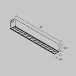 Накладной светильник Maytoni Technical Points TR237-1-12W3K-B