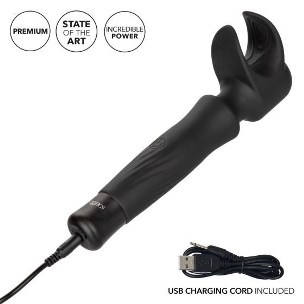Черный вибромастурбатор Masturwand Vibrating Stroker (Цвет: черный)