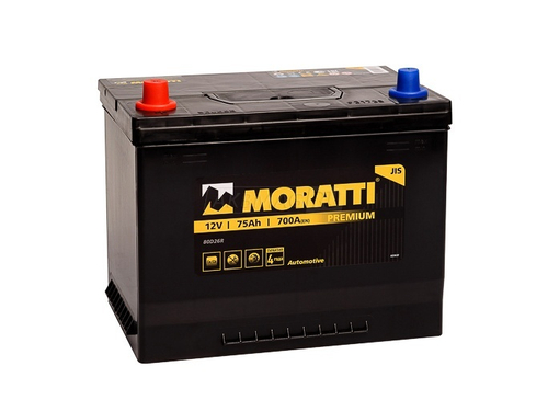 Купить Аккумулятор 6CT-75 (VL), (0)о.п., L+, Moratti  (JIS)
