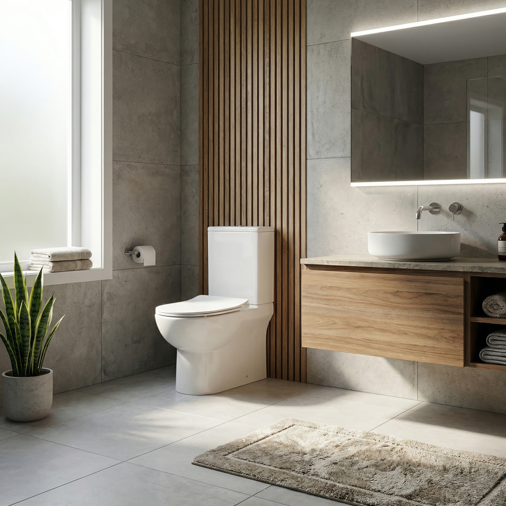 Унитаз-компакт AZARIO Амбра 645x370x815 напольный, безободковый, в комплекте сиденьем микролифт (AZ-848)