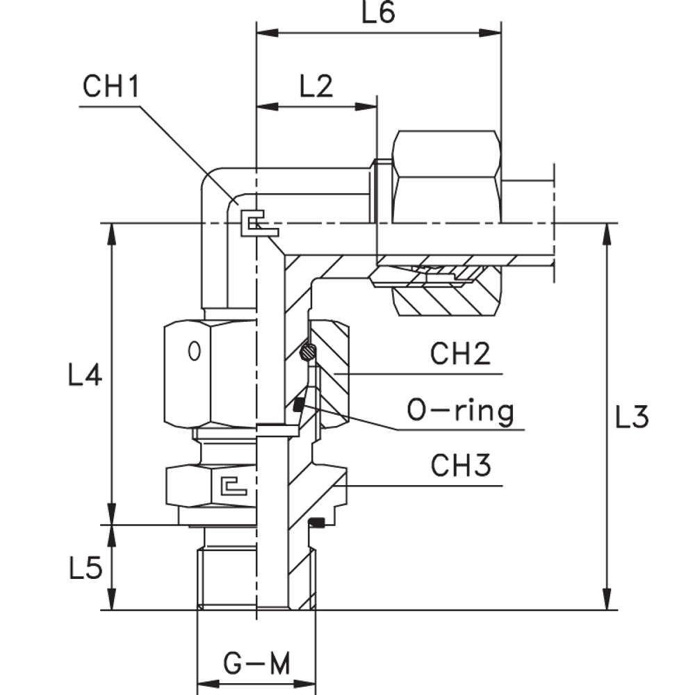 Штуцер FNE90 DS25 BSP 1 (корпус)