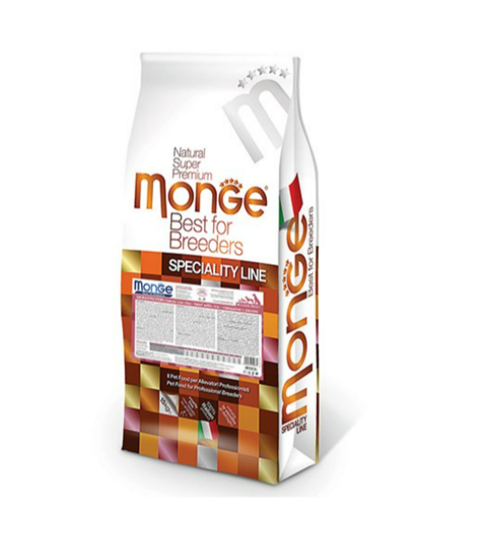 Monge "Dog Monoprotein" (Монж Монпротеин ) с рисом и говядиной для взрослых собак всех пород 15 кг
