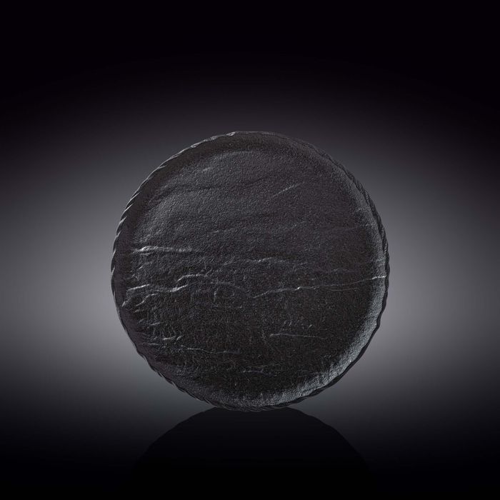 WILMAX Slatestone Фарфоровая тарелка круглая, WL-661125/A, 23 см, черный WILMAX Slatestone Фарфоровая тарелка круглая, WL-661125/A, 23 см, черный