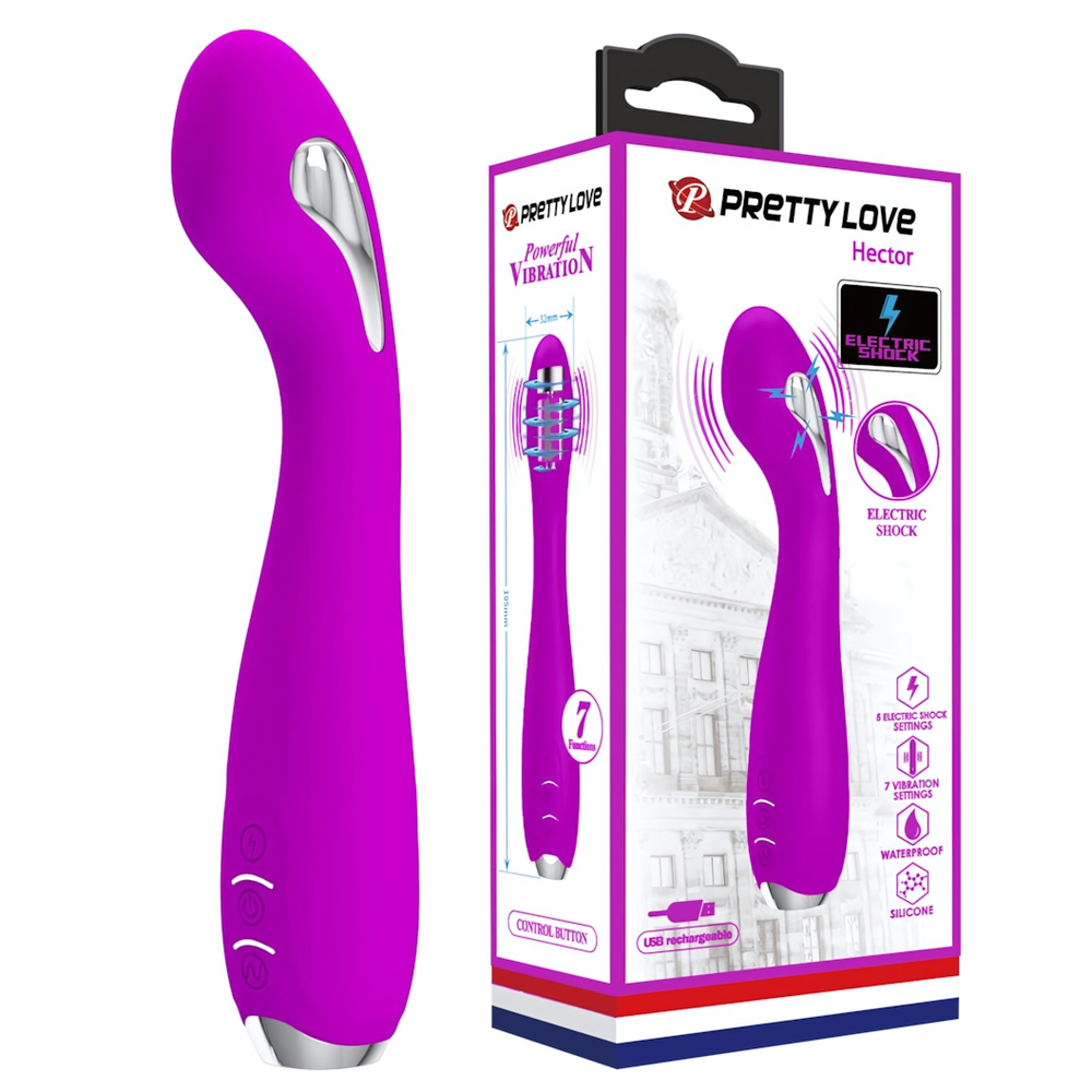 Вибратор с электростимуляцией Pretty Love Hector BI-014765