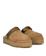 GOLDENSTAR CLOG PLATFORM Chestnut