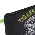 Папка для тетрадей BRAUBERG А5, 1 отделение, полиэстер, на молнии, с ручкой, "Tyrannosaur", 272203